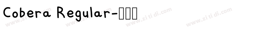 Cobera Regular字体转换